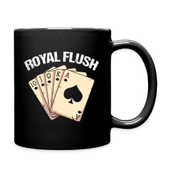Playing Card Game of Spades - Full Colour Mug - black - Right