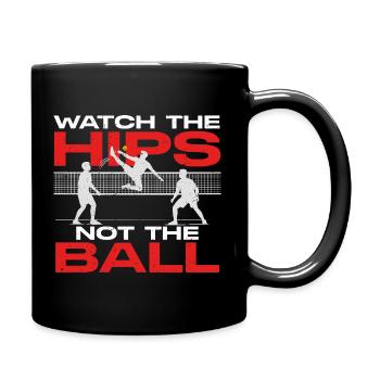 Sepak Takraw Watch The Hips - Full Colour Mug - black - Right