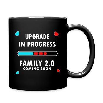 Upgrade in Progress Family 2.0 Coming Soon - Tasse einfarbig - Schwarz - Rechts