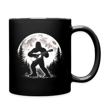 Bigfoot Gitarrist - Tasse einfarbig - Schwarz - Rechts