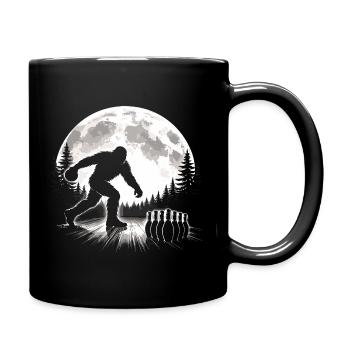 Bigfoot Bowling - Tasse einfarbig - Schwarz - Rechts