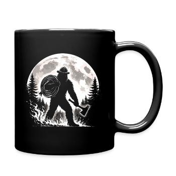Pompier Bigfoot - Mug uni - noir - Droite