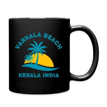 Varkala Beach Kerala Sunset - Full Colour Mug - black - Right