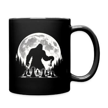 Bigfoot Chess Player - Full Colour Mug - black - Right