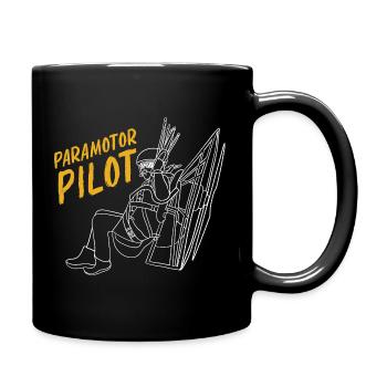 Parapente, parapente, parapente - Mug uni - noir - Droite