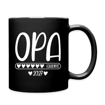 Opa 2027 loading - Tasse einfarbig - Schwarz - Rechts
