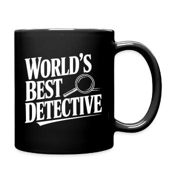 World's Best Detective - Full Colour Mug - black - Right