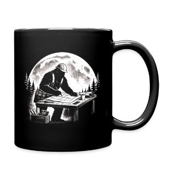 Bigfoot Architect - Full Colour Mug - black - Right