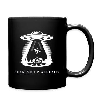 Téléporte-moi Déjà édition blanche - Mug uni - noir - Droite