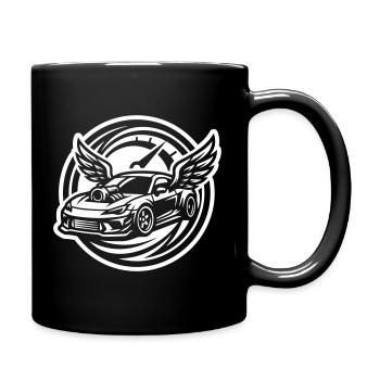 Auto Tuning Tacho - Tasse einfarbig - Schwarz - Rechts