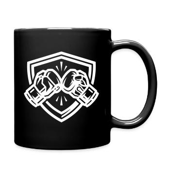 Armoiries des Gants de Boxe - Mug uni - noir - Droite