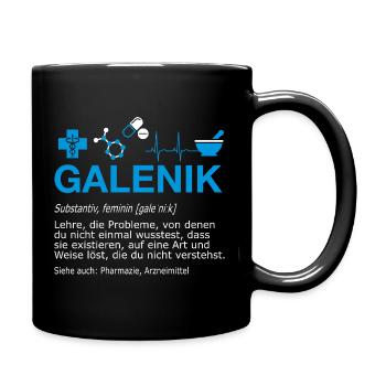 Galenik Pharmazie Pharmakant Apotheke Definition - Tasse einfarbig - Schwarz - Rechts