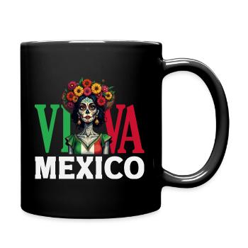 Mexiko Stolz & Heimat Mexikaner Mexico Flagge - Tasse einfarbig - Schwarz - Rechts