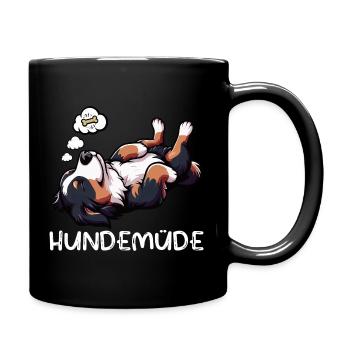 Dog-tired Bernese Mountain Dog Mountain Dog Bernese Mountain Dogs - Full Colour Mug - black - Right