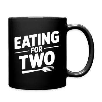 Eating for Two - Full Colour Mug - black - Right