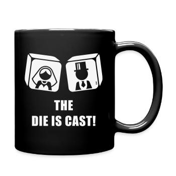 The Die Is Cast! (Stag Party Wedding Game Over, W) - Full Colour Mug - black - Right
