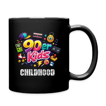 kids of the 90`s childhood - Tasse einfarbig - Schwarz - Rechts