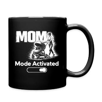 Mom Mode Activated Shirt New Mom Baby Stroller - Full Colour Mug - black - Right