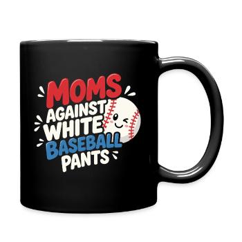 Maman Baseball : Humour Lessive et Sport - Mug uni - noir - Droite