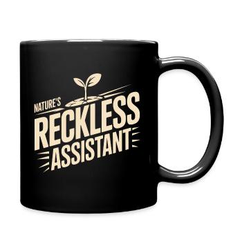 Nature's Reckless Assistant - Full Colour Mug - black - Right