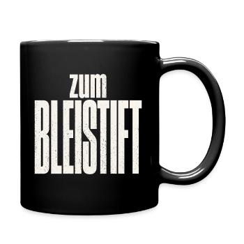 Zum Bleistift - Tasse einfarbig - Schwarz - Rechts