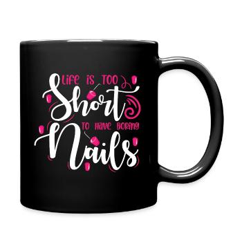 Nail Designer Nail Designer Cosmetics Nail Salon - Full Colour Mug - black - Right