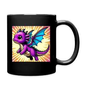 dragon - Full Colour Mug - black - Right