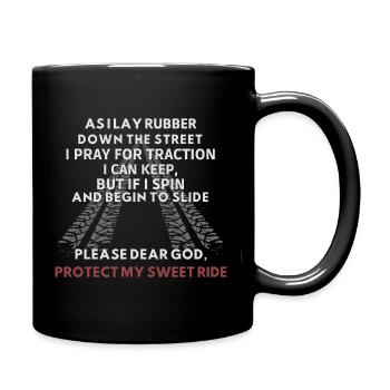Rider Protect My Sweet Ride Motorcycle - Full Colour Mug - black - Right