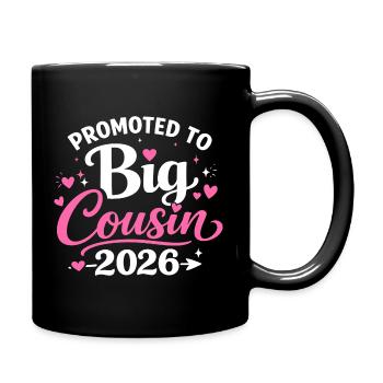 Cousine Adorable Design Cœurs et Étoiles - Mug uni - noir - Droite