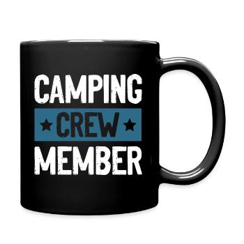 Camping Crew - Tasse einfarbig - Schwarz - Rechts