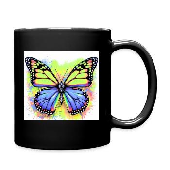 papillon - Mug uni - noir - Droite