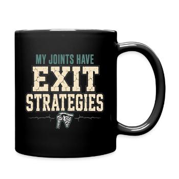 Eds-bewusstsein Ehlers-danlos Zebra-krieger - Tasse einfarbig - Schwarz - Rechts