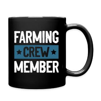 Farming Crew - Tasse einfarbig - Schwarz - Rechts