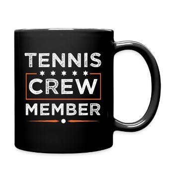 Équipe de tennis - Mug uni - noir - Droite