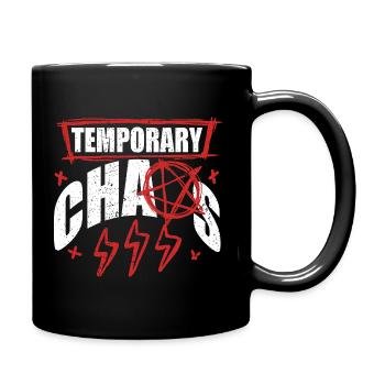 Punk For A Day Temporary Chaos - Full Colour Mug - black - Right