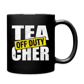 Lehrer Auszeit Off Duty - Tasse einfarbig - Schwarz - Rechts