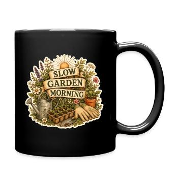 MATINÉE PAISIBLE DANS LE JARDIN - Mug uni - noir - Droite