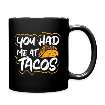 Tu m’as eu chez Tacos Taco Lovers Taco - Mug uni - noir - Droite