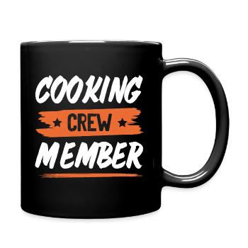 Cooking Crew - Tasse einfarbig - Schwarz - Rechts