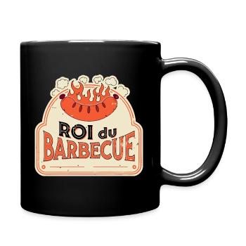 Roi du Barbecue Vintage - Mug uni - noir - Droite