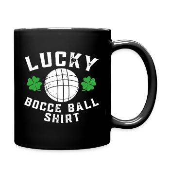 Lucky Bocce-Balltrikot - Tasse einfarbig - Schwarz - Rechts