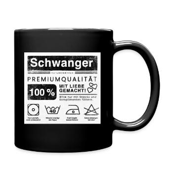 Schwangerschaft Sonderedition  - Tasse einfarbig - Schwarz - Rechts