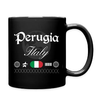 Souvenir de voyage streetwear de Perugia Italy - Mug uni - noir - Droite