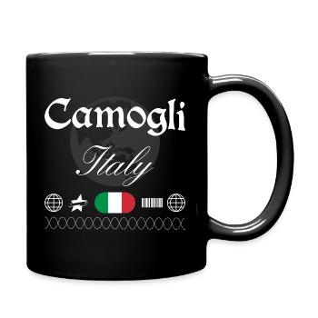 Camogli Italien Streetwear Reise Souvenir - Tasse einfarbig - Schwarz - Rechts