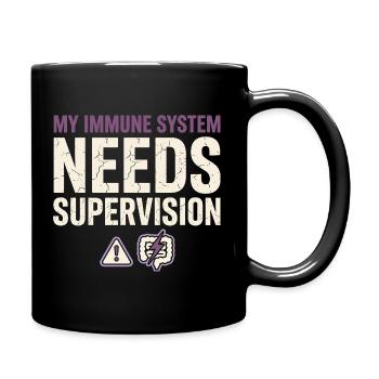Morbus Crohn, Morbus Crohn, Ibd-krieger - Tasse einfarbig - Schwarz - Rechts