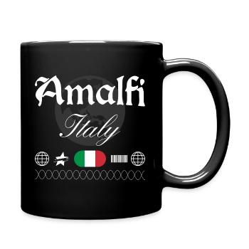 Amalfi Italien Streetwear Reise Souvenir - Tasse einfarbig - Schwarz - Rechts