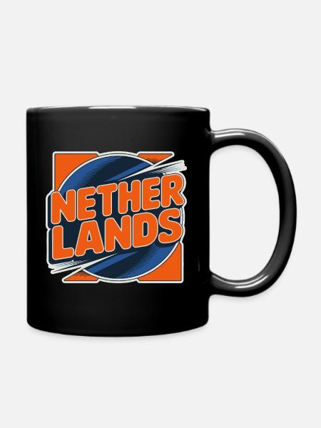Netherlands - Tasse einfarbig - Schwarz