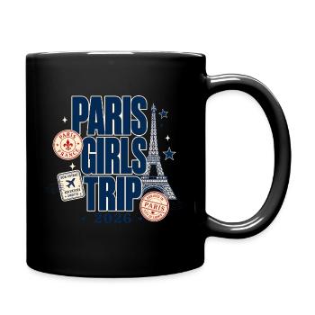 Funny Girls Trip Gifts Paris Girls Trip 2026 Women - Full Colour Mug - black - Right