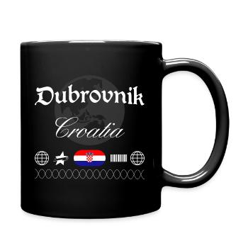 Souvenir de voyage streetwear en Croatie à Dubrovnik - Mug uni - noir - Droite