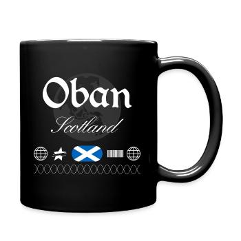Oban Scotland Streetwear Travel Souvenir - Full Colour Mug - black - Right